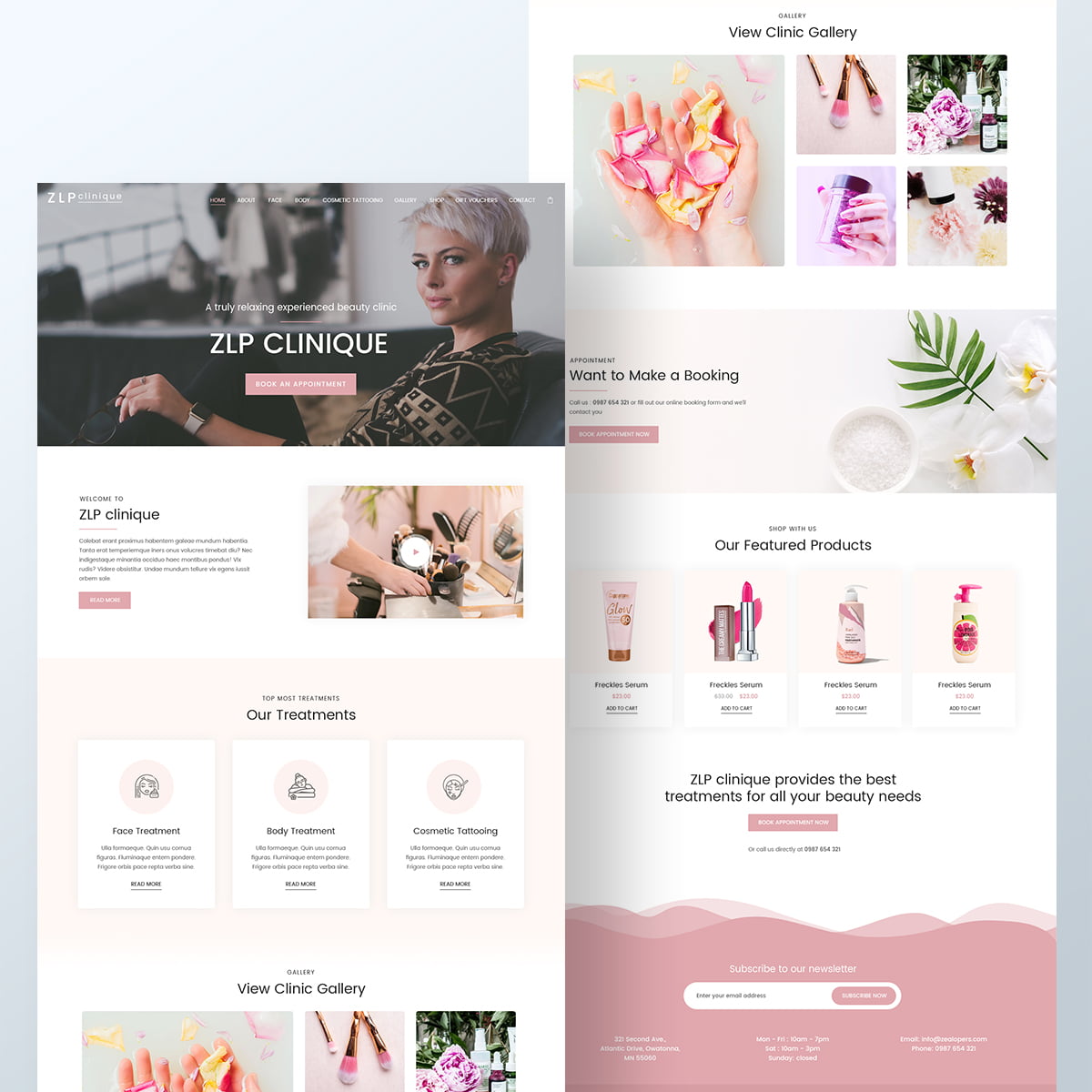 Beauty Clinic Template - Zealopers